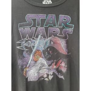 Star Wars 2XL Black Fifth Sun Luke Skywalker Darth Vader T Shirt